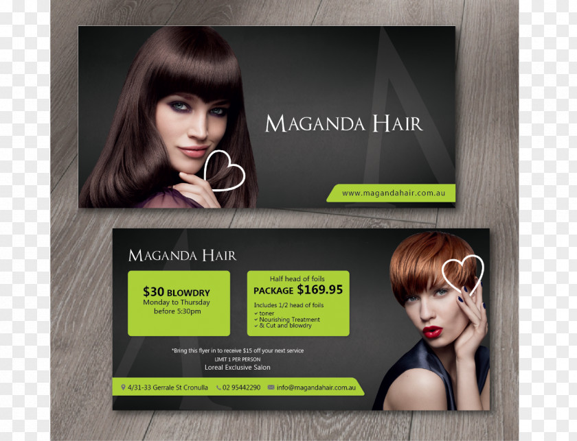 Flyer Beauty Salon Hair Coloring Display Advertising Parlour PNG