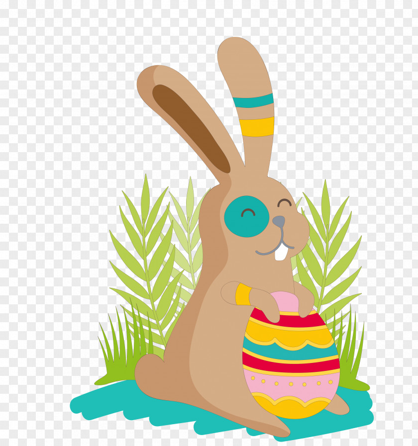 Hand-painted Rabbit Easter Bunny Hare Clip Art PNG