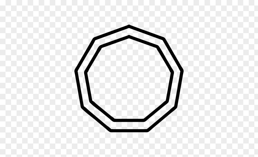 Irregular Geometry Nonagon Circle Point Shape Polygon PNG
