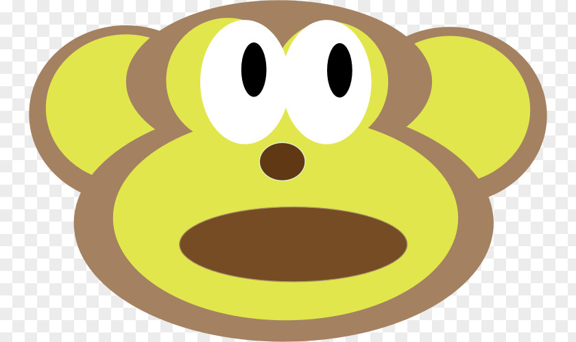 Monkey Clipart Emoticon Smiley Snout Nose PNG