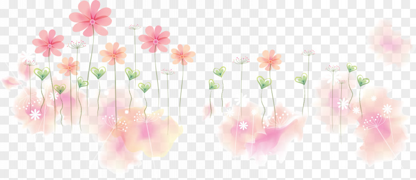 Pink Flower Floral Design PNG