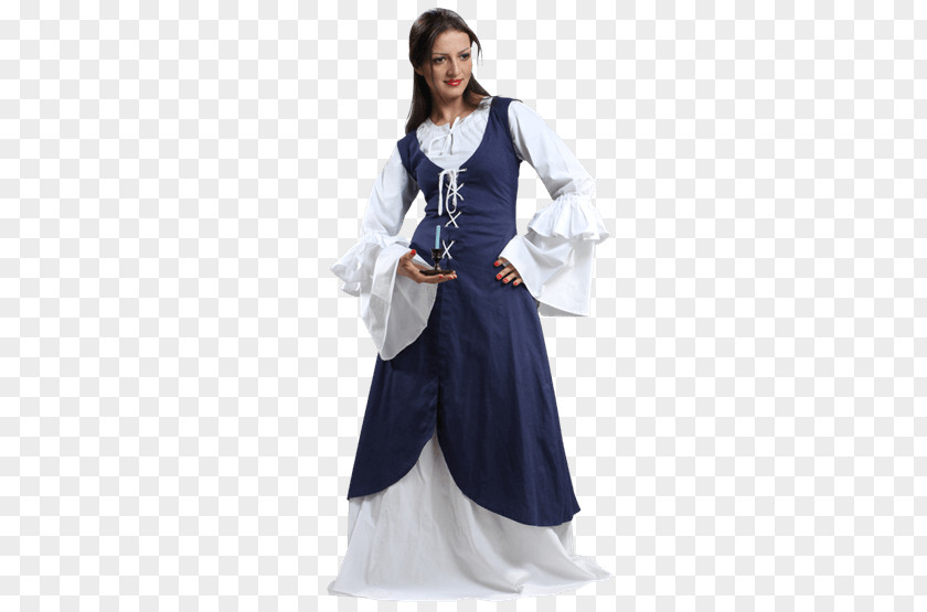 Renaissance Dress Robe Folk Costume Clothing PNG