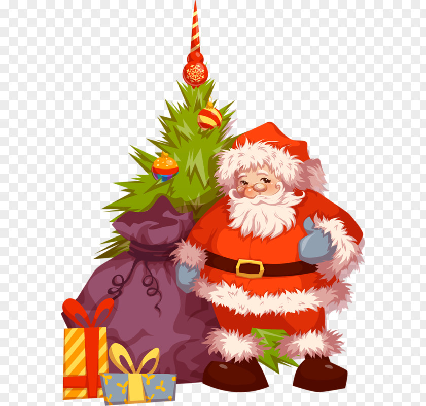 Creative Christmas Santa Claus Illustration PNG