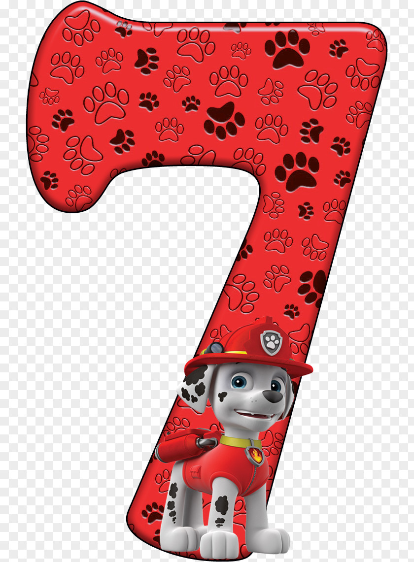 Number Paw Patrol Alphabet Letter Font PNG
