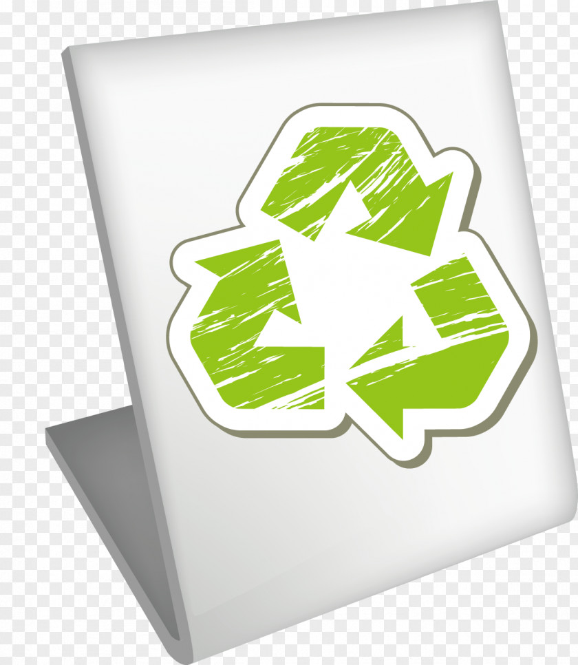Green Flag Vector Material Logo Recycling Brand PNG