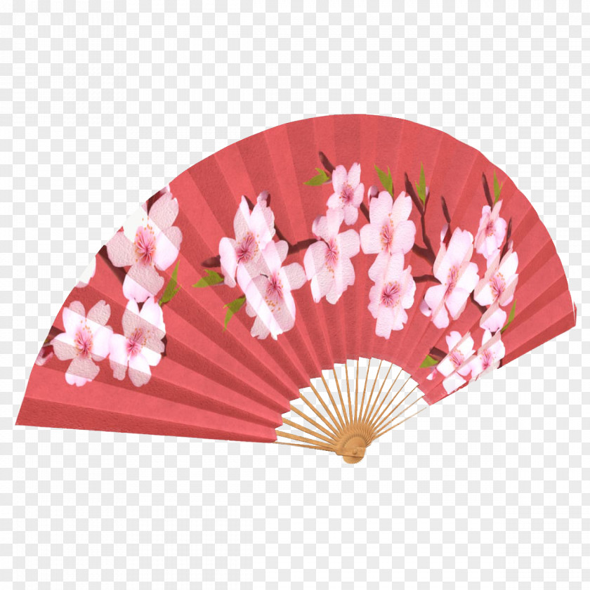 The Peach Blossom Fan In Japan Hand 3D Computer Graphics Autodesk 3ds Max PNG