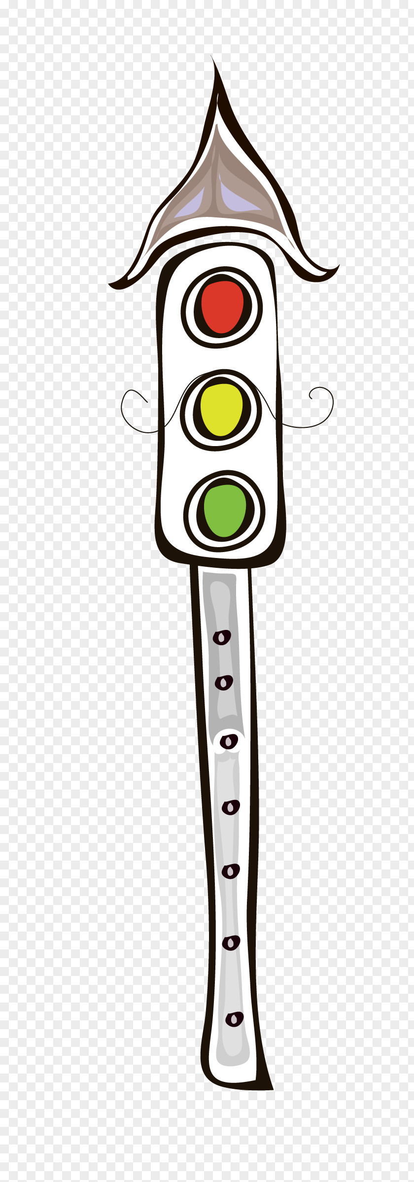 Hand-painted Traffic Lights Light Drawing PNG