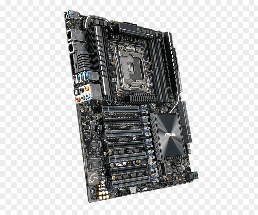 LGA 2011 Graphics Cards & Video Adapters ASUS X99-E-10G WS Intel X99 2011-v3 SSI CEB Hardware/Electronic Motherboard PNG