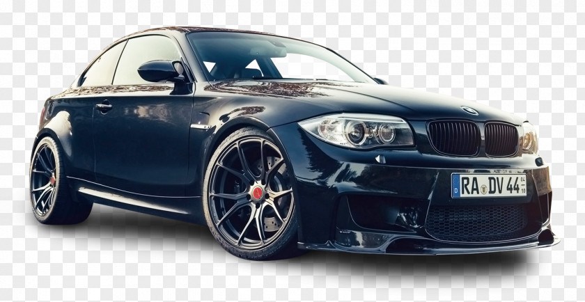 Black BMW 1M V FF Car M Coupe M3 1 Series M1 PNG