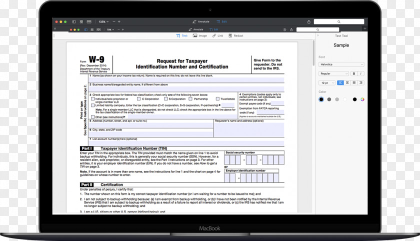 Expert Form W-9 Information 1099-MISC Contractor PNG