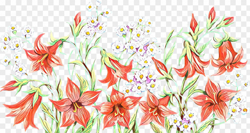 Floral Design Amaryllis Jersey Lily Cut Flowers Illustration PNG