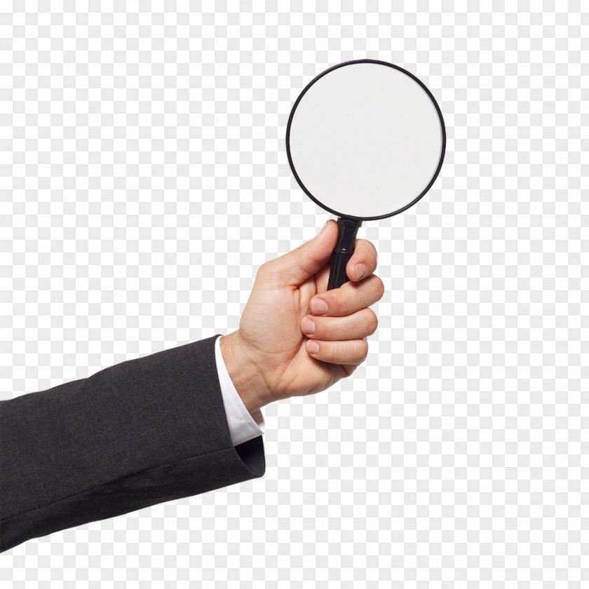 Holding A Magnifying Glass Information Magnifier PNG