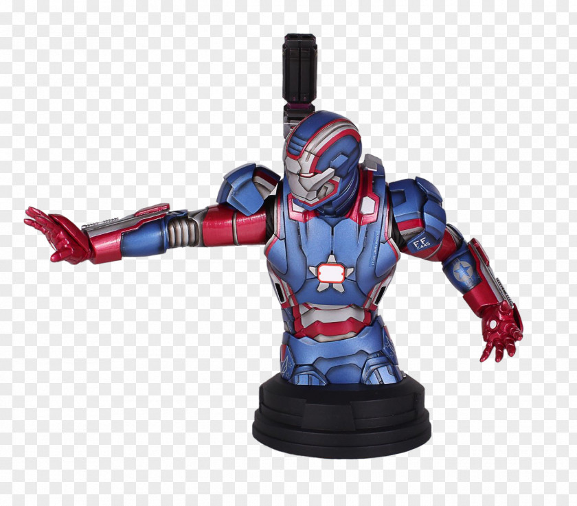 Iron Patriot War Machine Man Bust Rocket Raccoon Captain America PNG