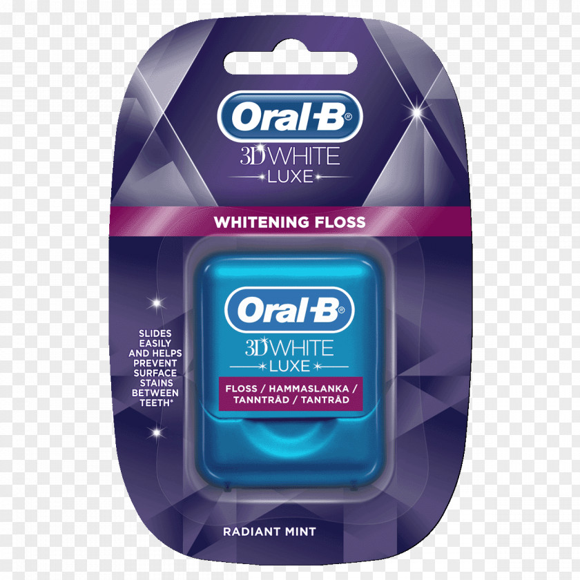 Toothbrush Dental Floss Oral-B 3D White Luxe Pro-Flex PNG