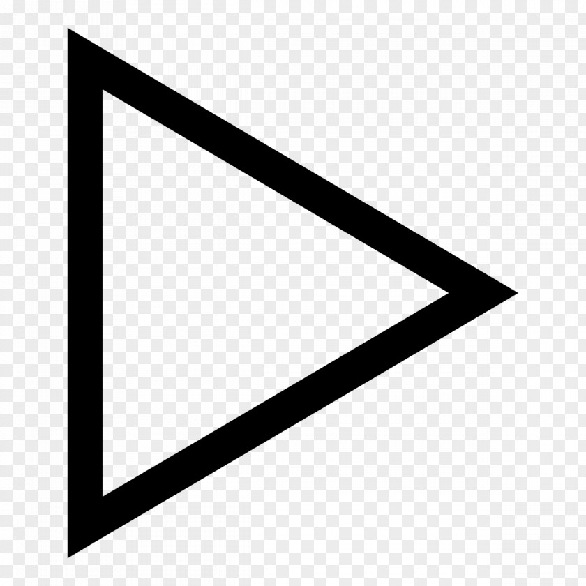 Triangle Button Media Player PNG