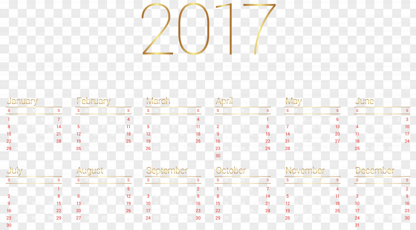 Calendar 2017 Transparent Image Paper Graphic Design Brand Pattern PNG