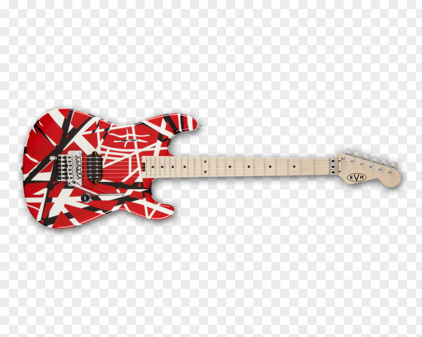 Van Halen Fender Stratocaster EVH Striped Series Electric Guitar Frankenstrat PNG