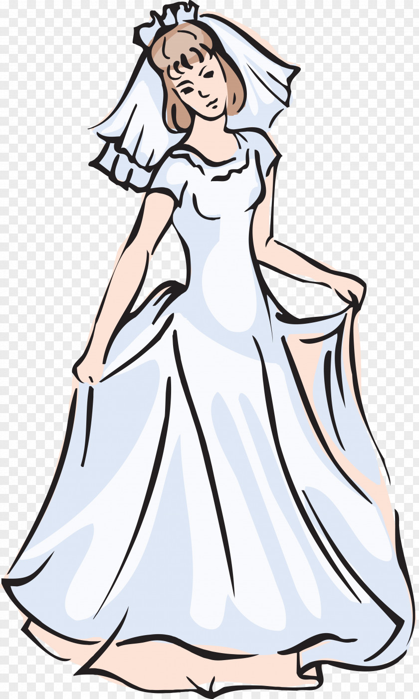 Bride Dress Clothing Wedding Clip Art PNG