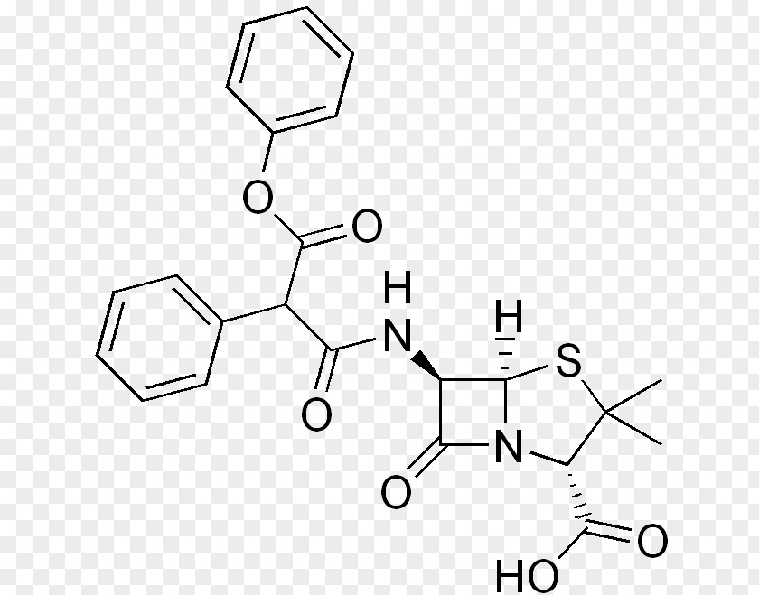 Carfecillin Antibiotics Aminopenicillin Carbenicillin PNG