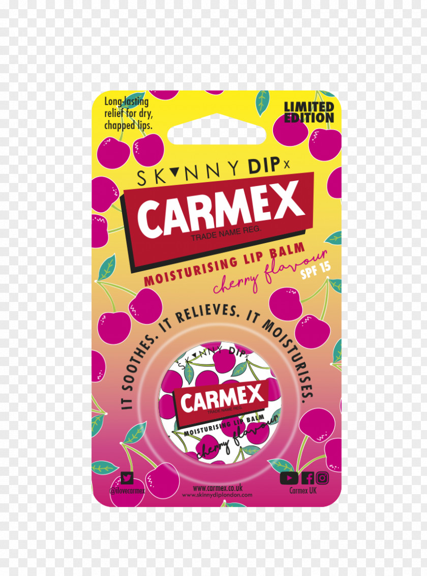 Cherry Lip Balm Carmex Magenta PNG