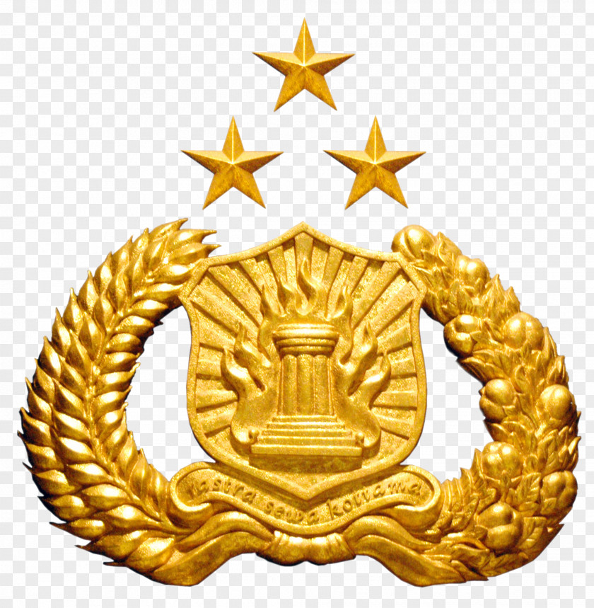 Crown Brass Gold Badge PNG