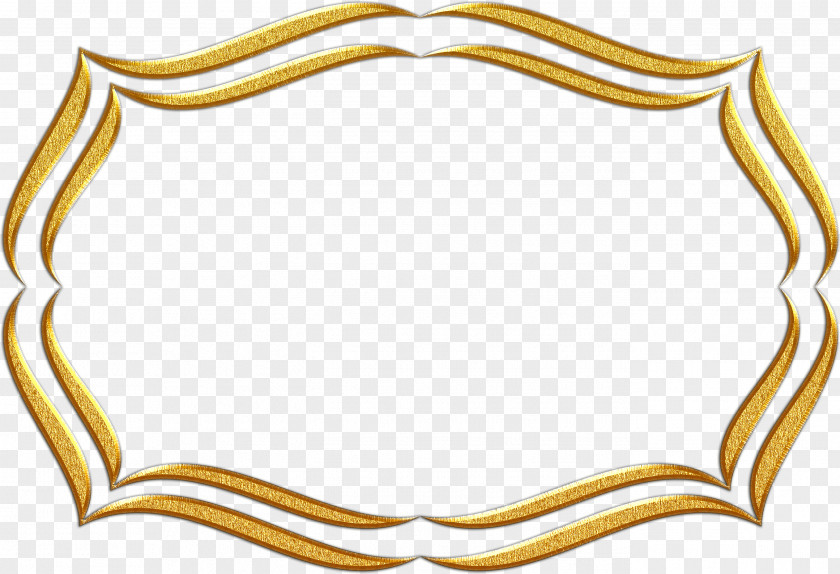 Gold Frame Painting Body Jewellery Clip Art PNG