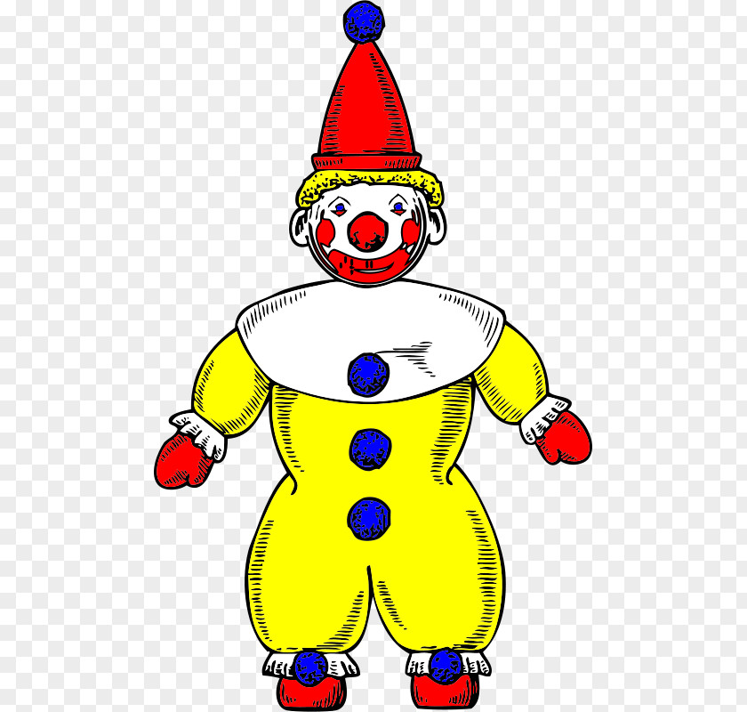 Yellow Clown Joker Brozo Clip Art PNG