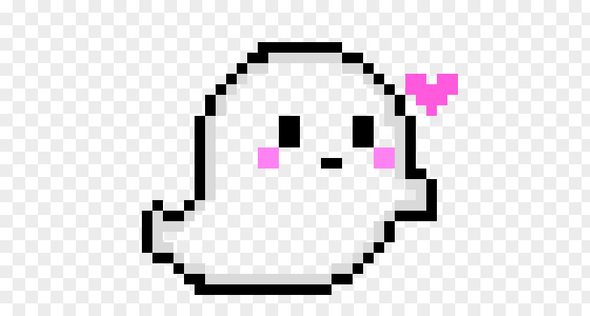 Cute Ghost Pixel Art Bead Halloween Pattern PNG