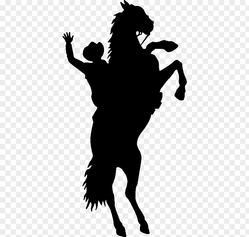 Mustang Paper Sticker Cowboy Equestrian PNG