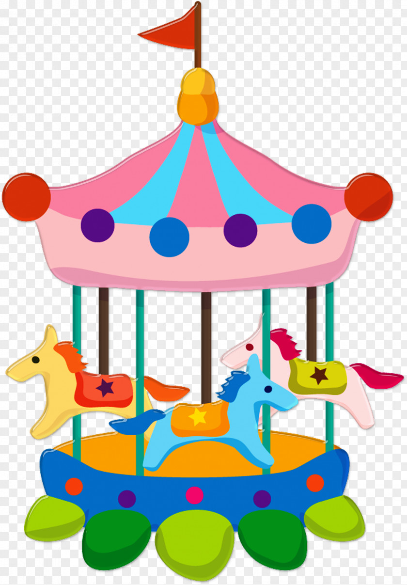 Circus Carousel Cartoon Animals Card Game PNG