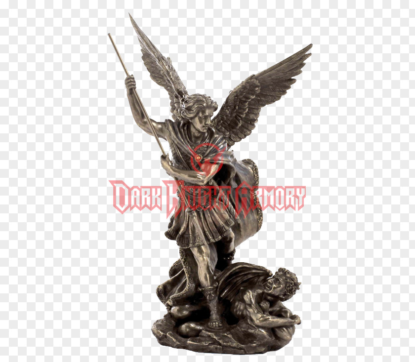 Demon Michael Lucifer Cherub Statue Sculpture PNG