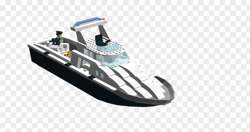 Lego Police Boat Watercraft Naval Architecture Sail PNG