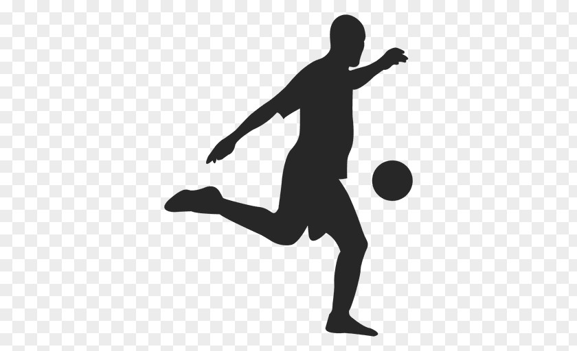 Playing Soccer Silhouette Figures Material PNG