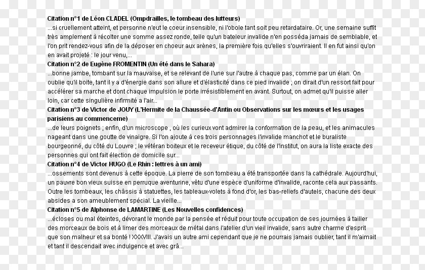 Quotation Dictionary Document Text French PNG