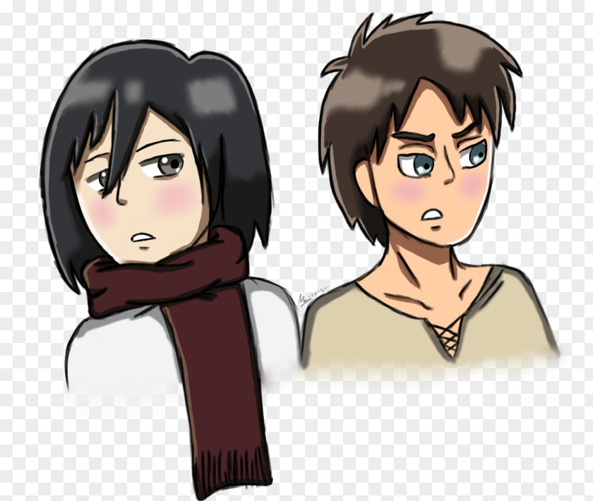 Shading Eren Yeager Mikasa Ackerman Attack On Titan DeviantArt PNG