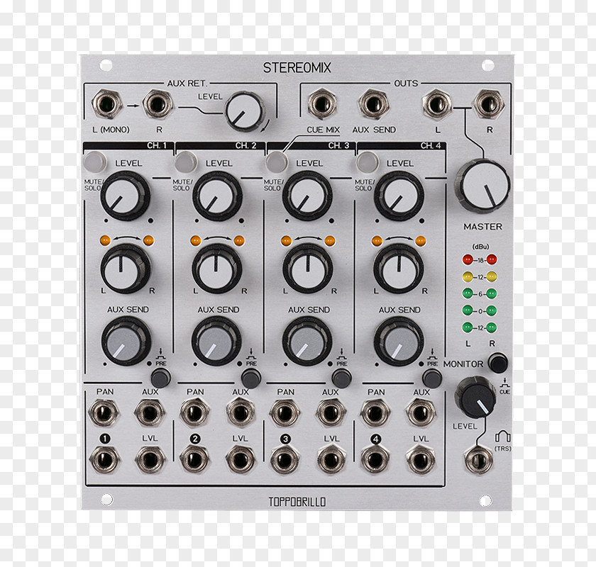 Stereo Ribbon Sound Synthesizers Modular Synthesizer Audio Mixers Mixing Doepfer A-100 PNG