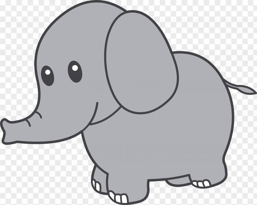 Elephant Cuteness Clip Art PNG