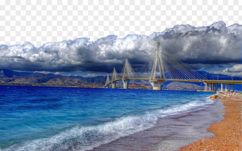 Greece Nature Photography FIG. Riou2013Antirrio Bridge Patras Corinth PNG