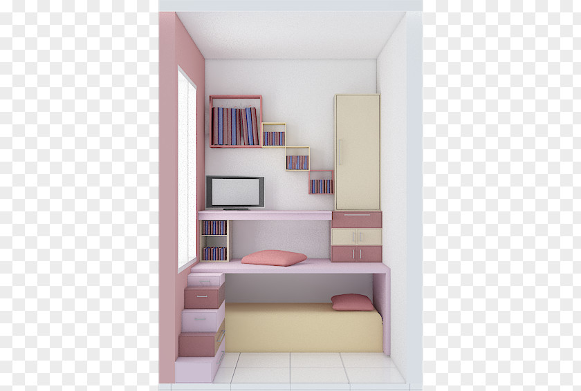 House Bedroom Interior Design Services Shelf PNG