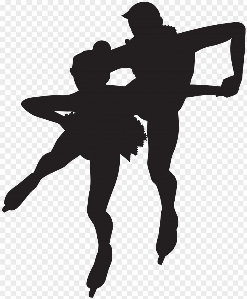 Ice Skaters Silhouette Clip Art Image Lossless Compression File Formats Computer PNG