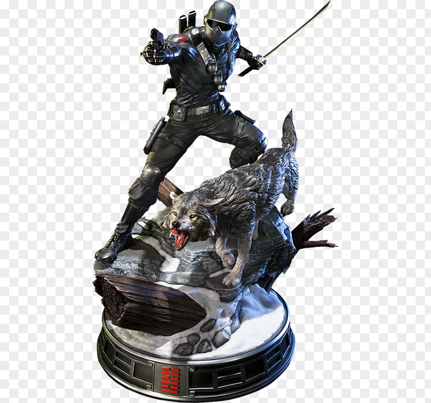 Stone Statue Snake Eyes Storm Shadow Figurine G.I. Joe PNG