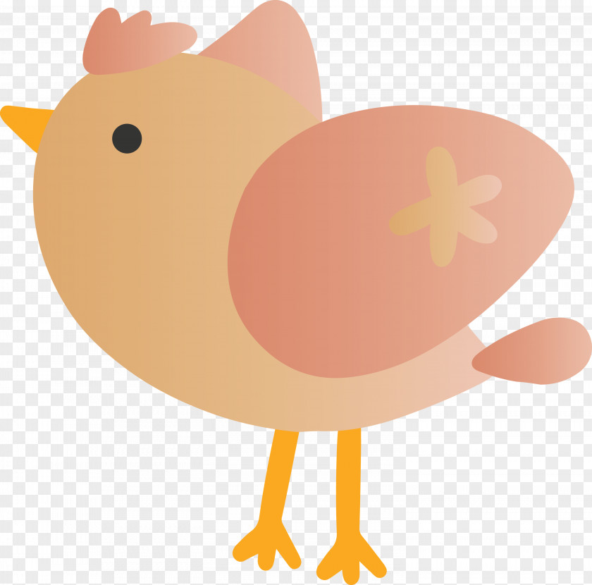 Cartoon Chicken Rooster Bird Tail PNG