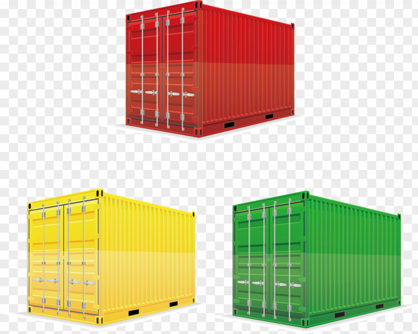 Container Elements Shipping Intermodal Cargo Box PNG