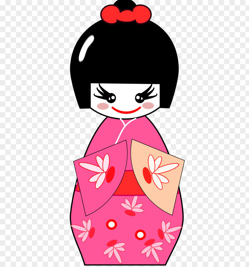 Geisha Cliparts Japanese Dolls Kokeshi Clip Art PNG