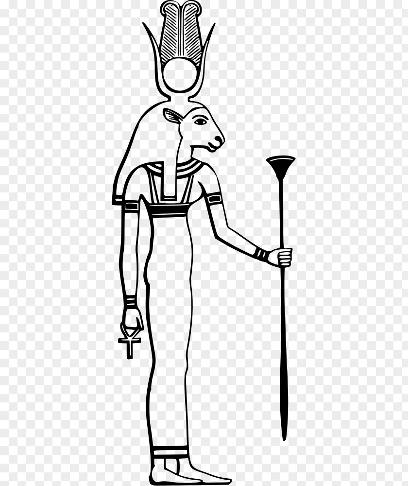 Goddess Ancient Egyptian Religion Khnum Hathor Clip Art PNG