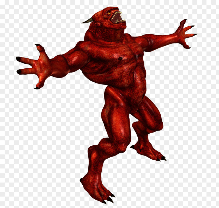 Xz Demon Cartoon Muscle Organism Legendary Creature PNG