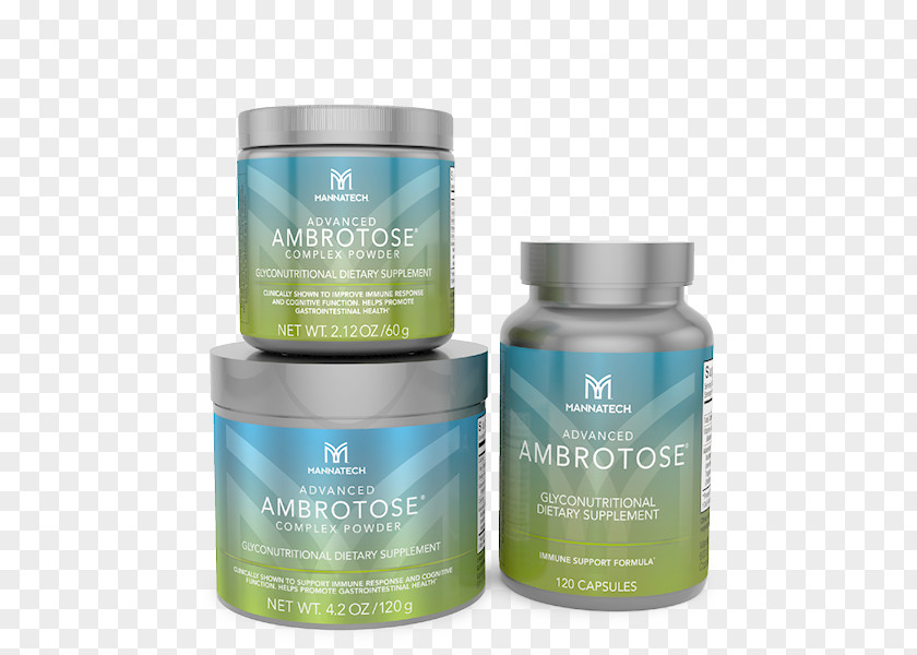Advanced Technology Dietary Supplement Mannatech Ambrotose 120 Capsules Transform Your Health With Cellular Support For Immune System PNG