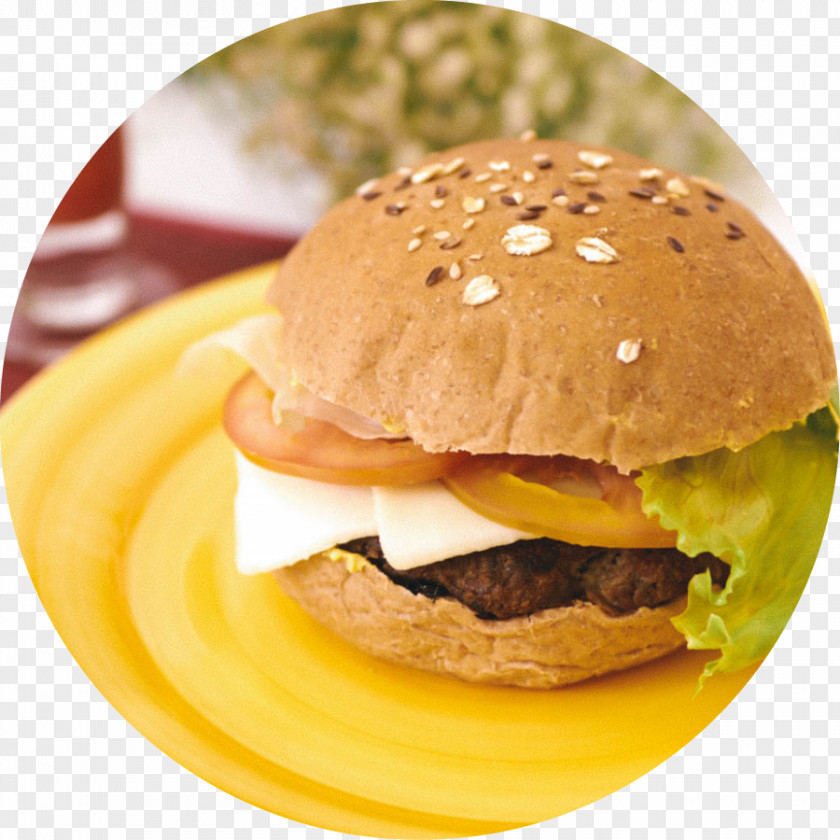 Junk Food Breakfast Sandwich Cheeseburger Slider Ham And Cheese Hamburger PNG