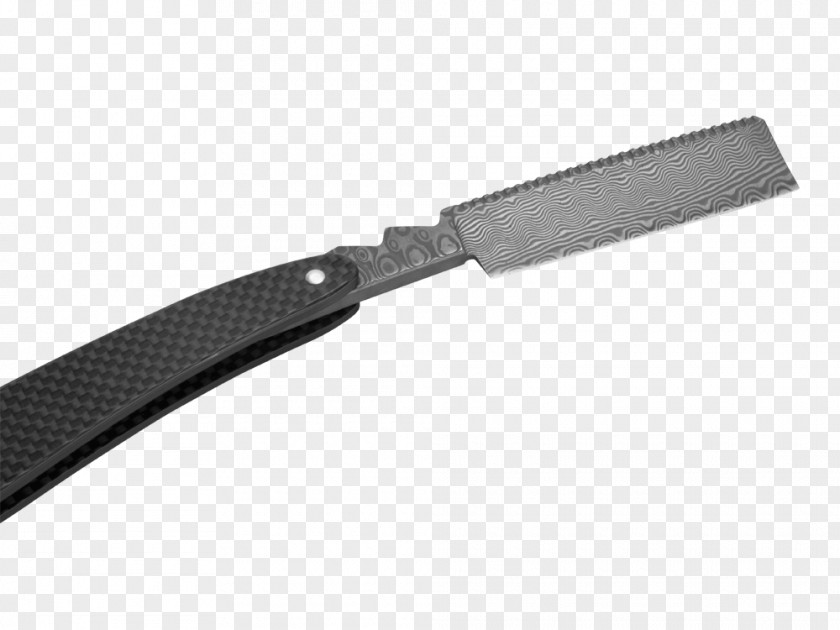 CARBON FIBRE Knife Damascus Utility Knives Blade Straight Razor PNG