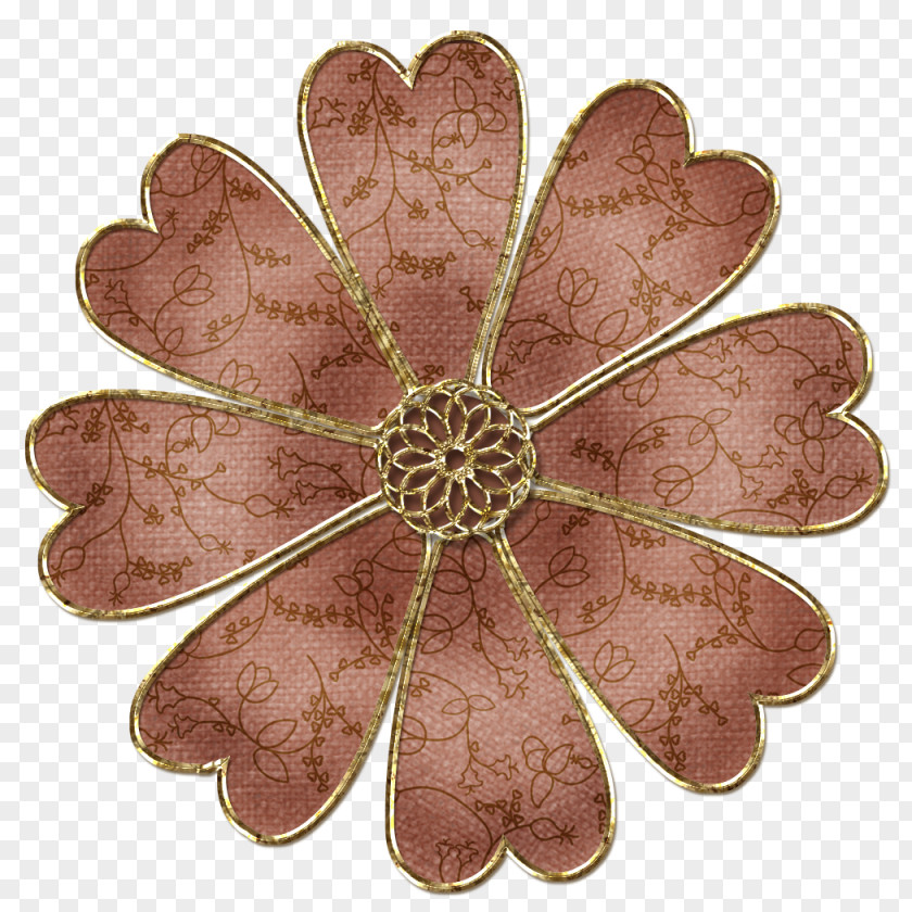 Chinese Flower Scrapbooking Clip Art PNG